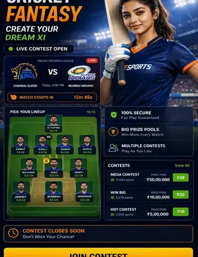 Indibetgame (indibet game) fantasy cricket & matchday visual 3